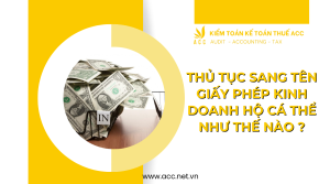 Thủ tục sang tên giấy phép kinh doanh hộ cá thể như thế nào ? 