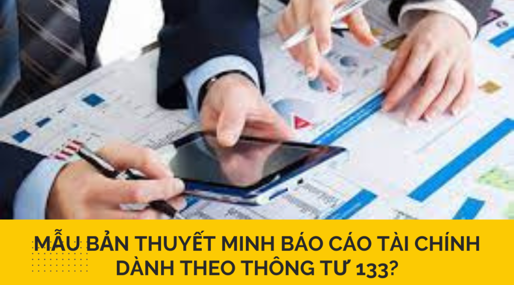 Mẫu Bản thuyết minh Báo cáo tài chính dành theo thông tư 133?