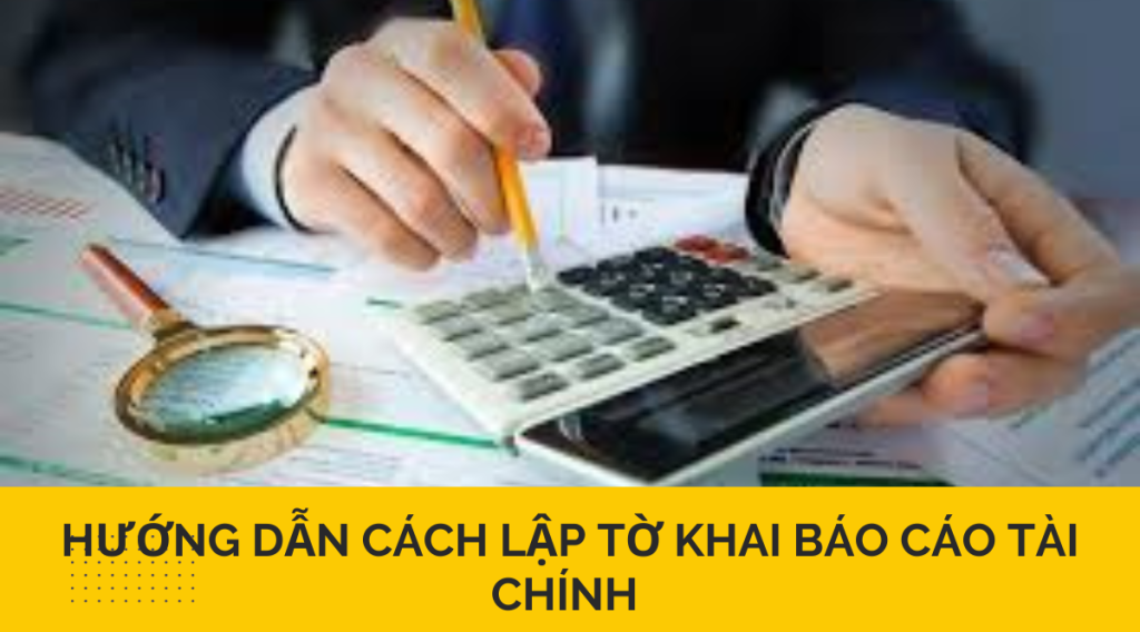 Hướng dẫn cách lập tờ khai báo cáo tài chính 