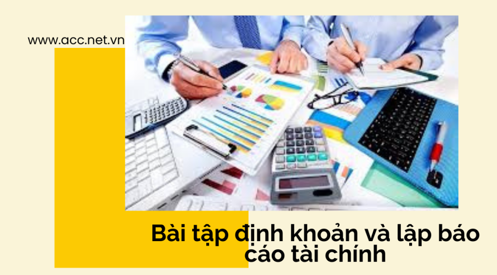 Bài tập định khoản và lập báo cáo tài chính