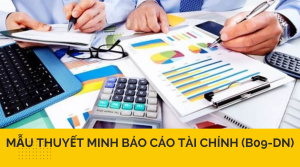 Mẫu thuyết minh báo cáo tài chính (b09-dn)