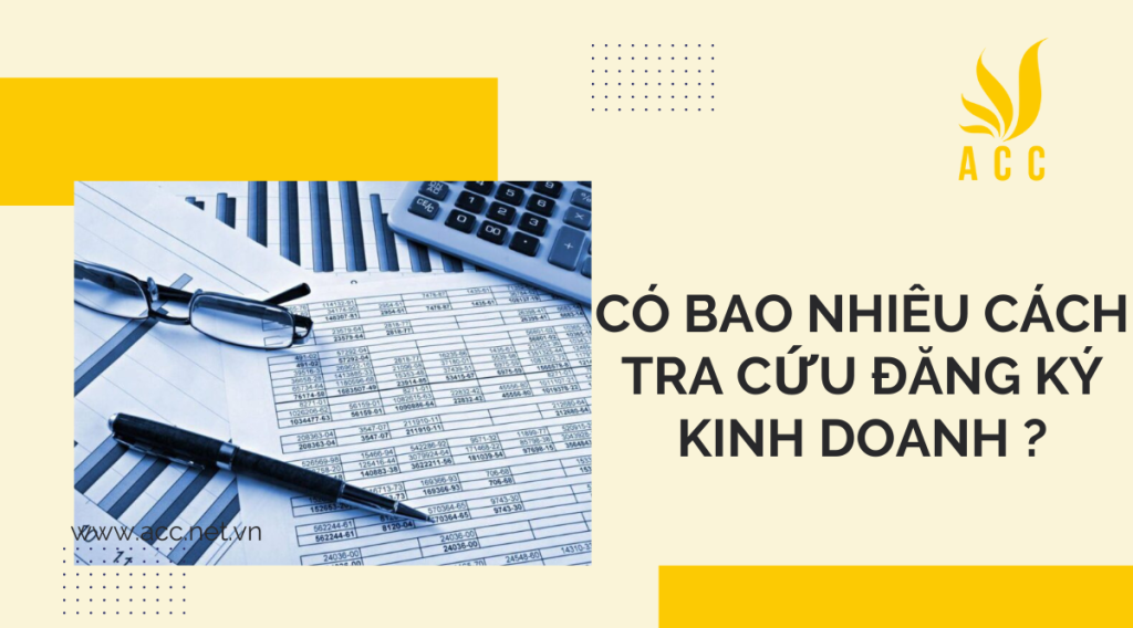 Có bao nhiêu cách tra cứu đăng ký kinh doanh ?