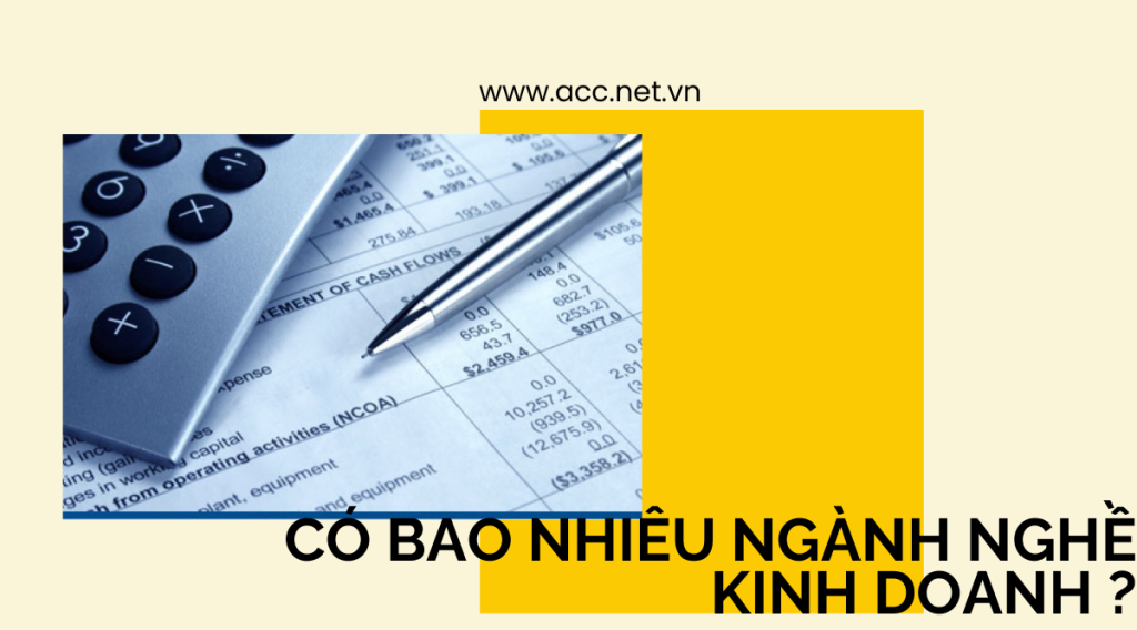 Có bao nhiêu ngành nghề kinh doanh ?