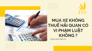 Mua xe không thuế hải quan có vi phạm luật không ?