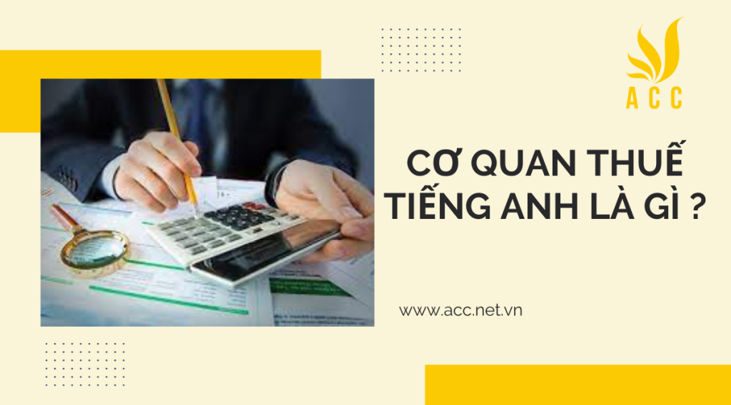 Cơ quan thuế tiếng anh là gì ?