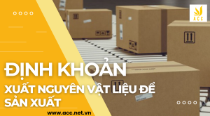 Định khoản xuất nguyên vật liệu để sản xuất