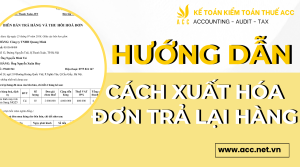 Hướng dẫn cách xuất hóa đơn trả lại hàng