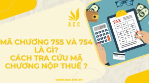 Mã chương 755 và 754 là gì Cách tra cứu mã chương nộp thuế