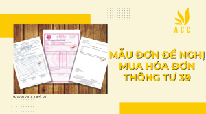 Mẫu đơn đề nghị mua hóa đơn thông tư 39