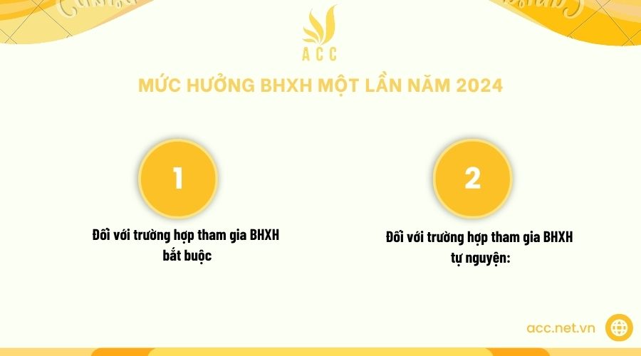 Mức hưởng BHXH một lần năm 2024