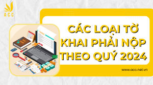 Các loại tờ khai phải nộp theo quý 2024