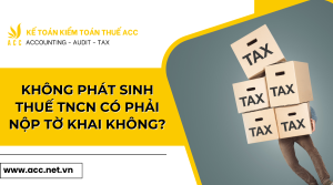 Không phát sinh thuế tncn có phải nộp tờ khai không