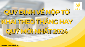 Quy định về nộp tờ khai theo tháng hay quý mới nhất 2024