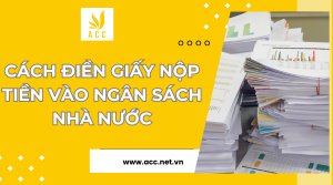 cách điền giấy nộp tiền vào ngân sách nhà nước