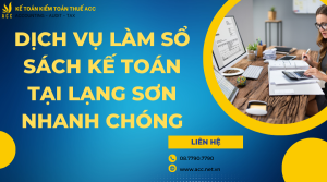 dịch vụ làm sổ sách kế toán tại Lạng Sơn