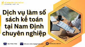 Dịch vụ làm sổ sách kế toán tại Nam Định