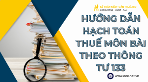 hạch toán thuế môn bài theo thông tư 133