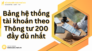 hệ thống TK theo TT 200