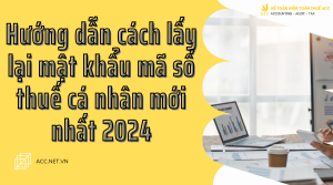 lấy lại mật khẩu mã số thuế cá nhân