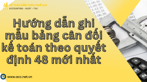 mẫu bảng cân đối kế toán theo quyết định 48