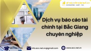 Dịch vụ báo cáo tài chính tại Bắc Giang