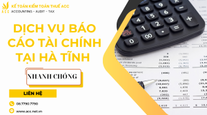 Dịch vụ báo cáo tài chính tại Hà Tĩnh