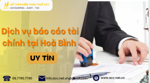 Dịch vụ báo cáo tài chính tại Hoà Bình