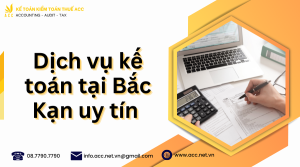 Dịch vụ kế toán tại Bắc Kạn