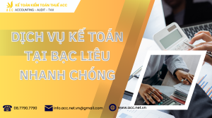 Dịch vụ kế toán tại Bạc Liêu