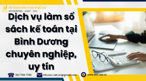 Dịch vụ làm sổ sách kế toán tại Bình Dương