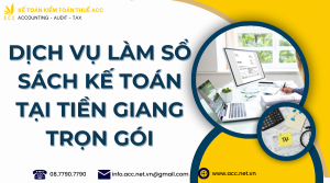 Dịch vụ làm sổ sách kế toán tại Tiền Giang