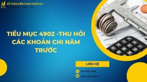 Tiểu mục 4902 -Thu hồi các khoản chi năm trước