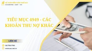 Tiểu mục 4949 - Các khoản thu nợ khác