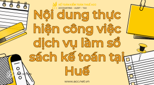 dịch vụ làm sổ sách kế toán tại Huế