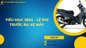 tiểu mục 2824 - Lệ phí trước bạ xe máy