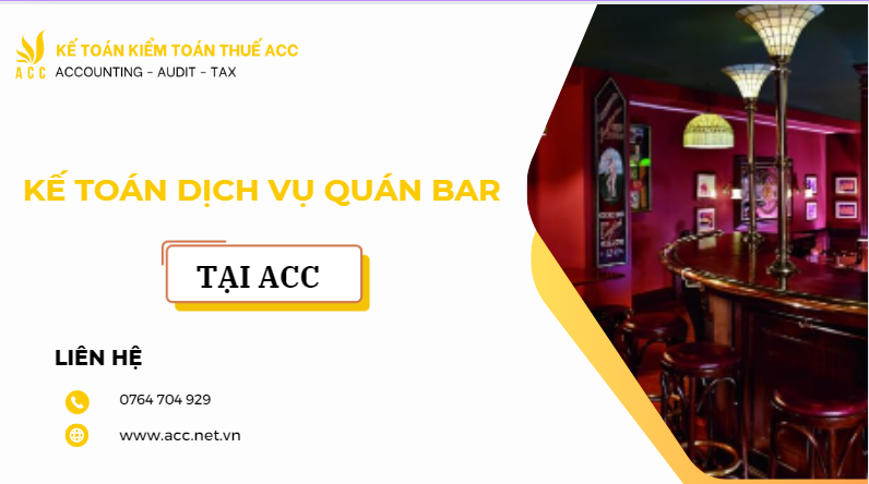 Kế toán dịch vụ bar