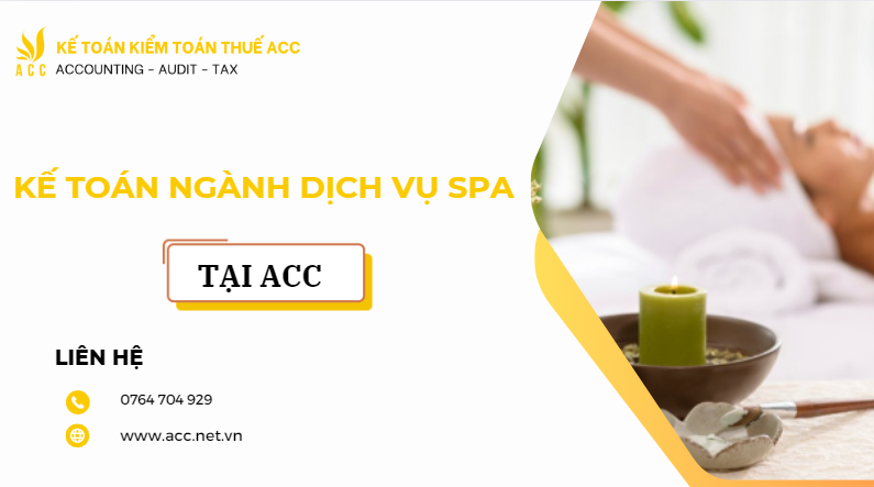 Kế toán ngành dịch vụ spa