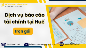 Dịch vụ báo cáo tài chính tại Huế