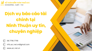 Dịch vụ báo cáo tài chính tại Ninh Thuận