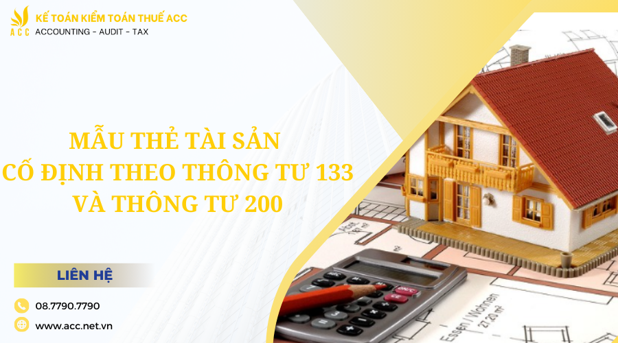 Mẫu thẻ tài sản cố định theo thông tư 200