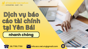 dịch vụ báo cáo tài chính tại Yên bái