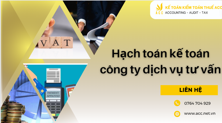 Cách hạch toán kế toán công ty dịch vụ tư vấn