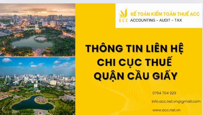 Thông tin liên hệ chi cục thuế quận Cầu Giấy