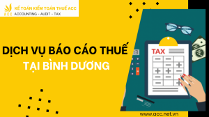 Dịch vụ báo cáo thuế tại Bình Dương