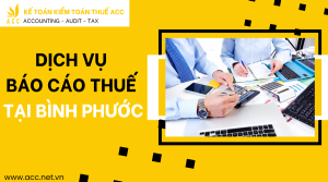 Dịch vụ báo cáo thuế tại Bình Phước