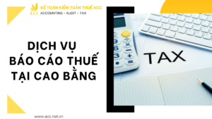 Dịch vụ báo cáo thuế tại Cao Bằng