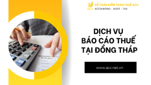 Dịch vụ báo cáo thuế tại Đồng Tháp