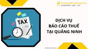 Dịch vụ báo cáo thuế tại Quảng Ninh