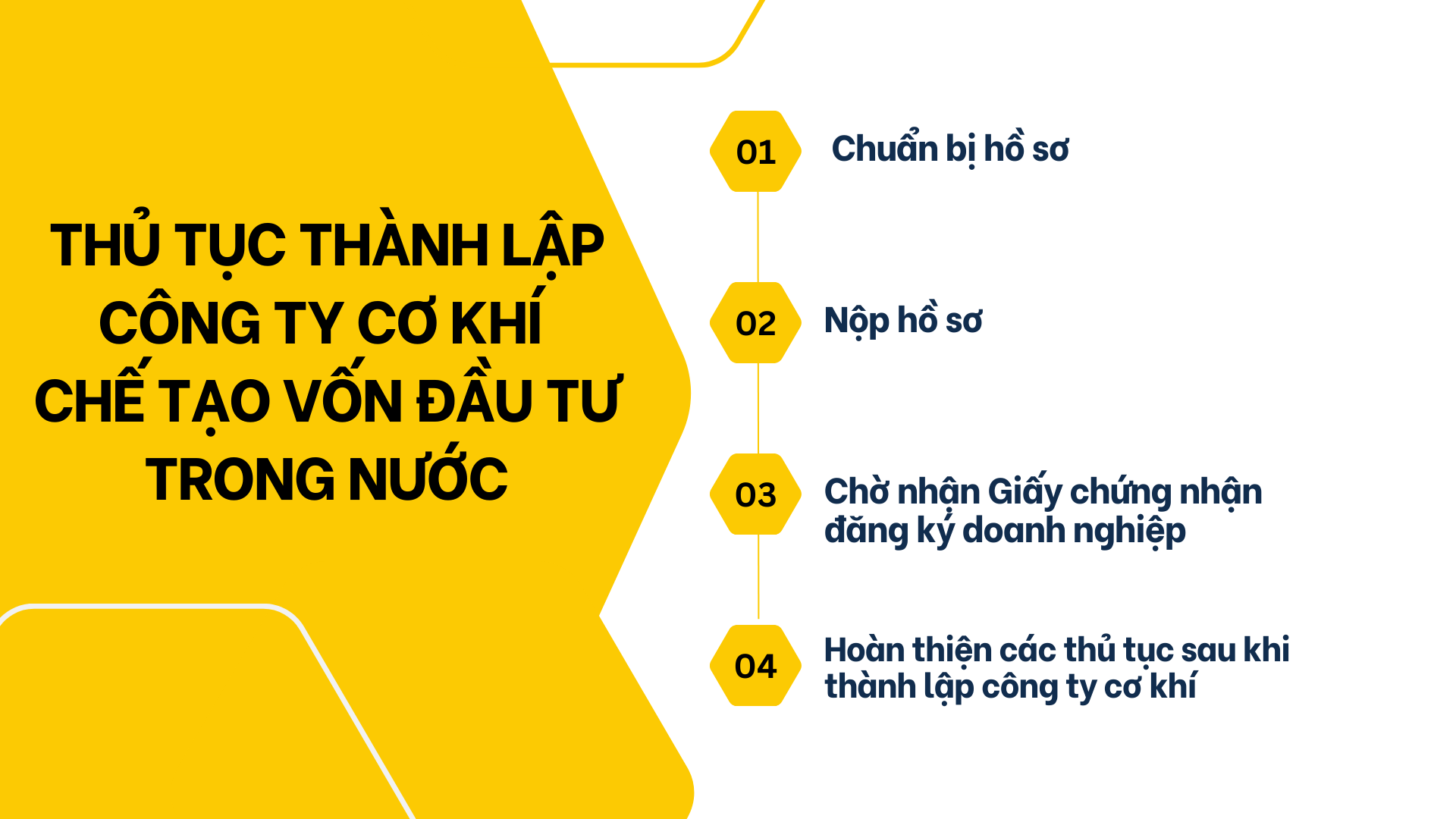 Thủ tục thành lập công ty cơ khí chế tạo vốn đầu tư trong nước