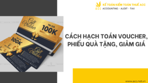 Cách hạch toán voucher, phiếu quà tặng, giảm giá